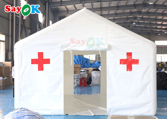 خيمة مأوى قابلة للنفخ 5x4m خيمة طبية قابلة للنفخ في الطوارئ خيمة إنقاذ قابلة للنفخ