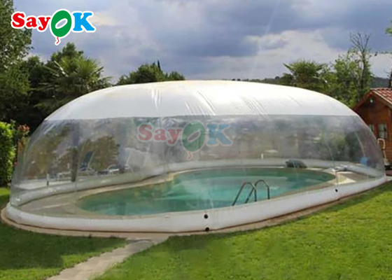 غطاء حمام سباحة قابلة للنفخ في الهواء الطلق غطاء حمام سباحة قابلة للنفخ شفاف قبة