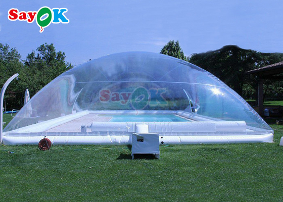 غطاء حمام سباحة مخصص خيمة حمام سباحة شفافة قابلة للنفخ