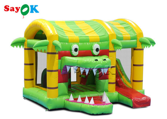 صغير متعدد المرح التمساح نفخ ترتد القلعة منزل الشريحة للطفل